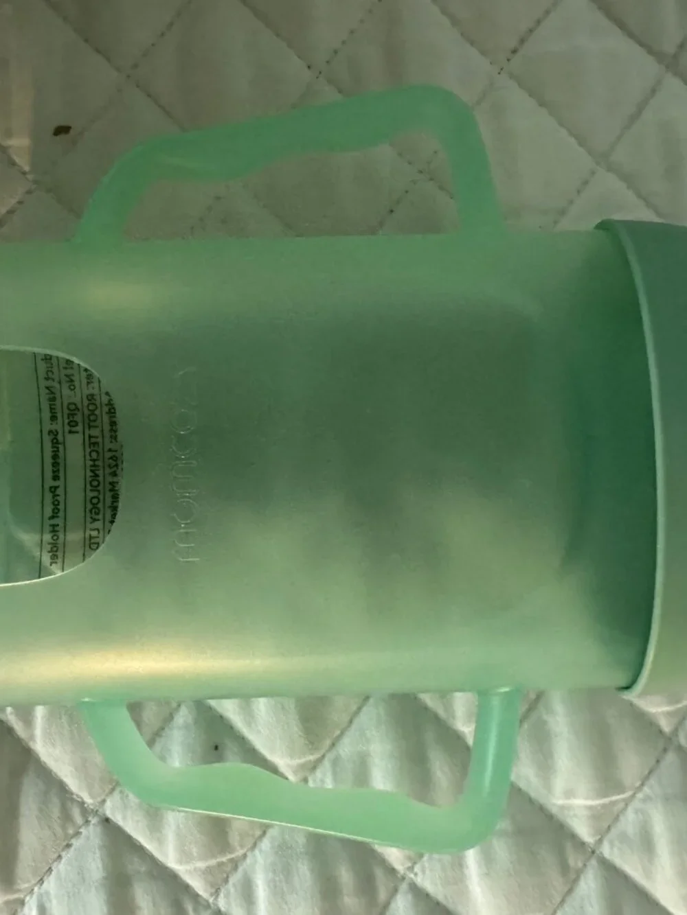 Green Squeeze Proof Holder for Baby Food